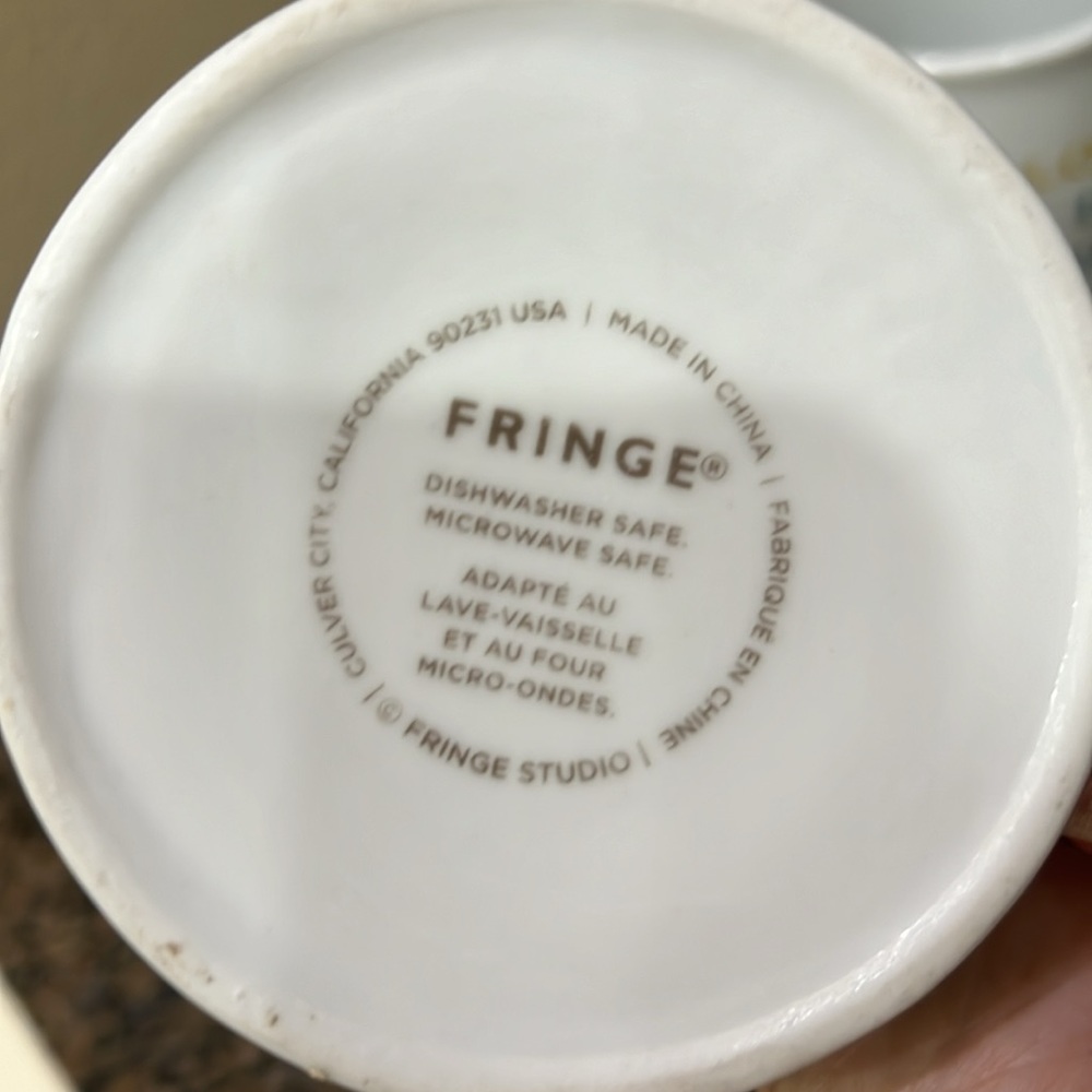 2 coffee mugs by Fringe - Picture 2 of 3